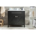 Laviva Wimbledon, 36, Espresso Cabinet & White Carrera Counter 313YG319-36E-WC